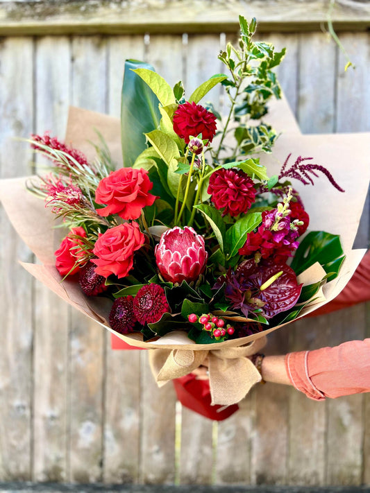 Big Red flowers for same day flower delivery