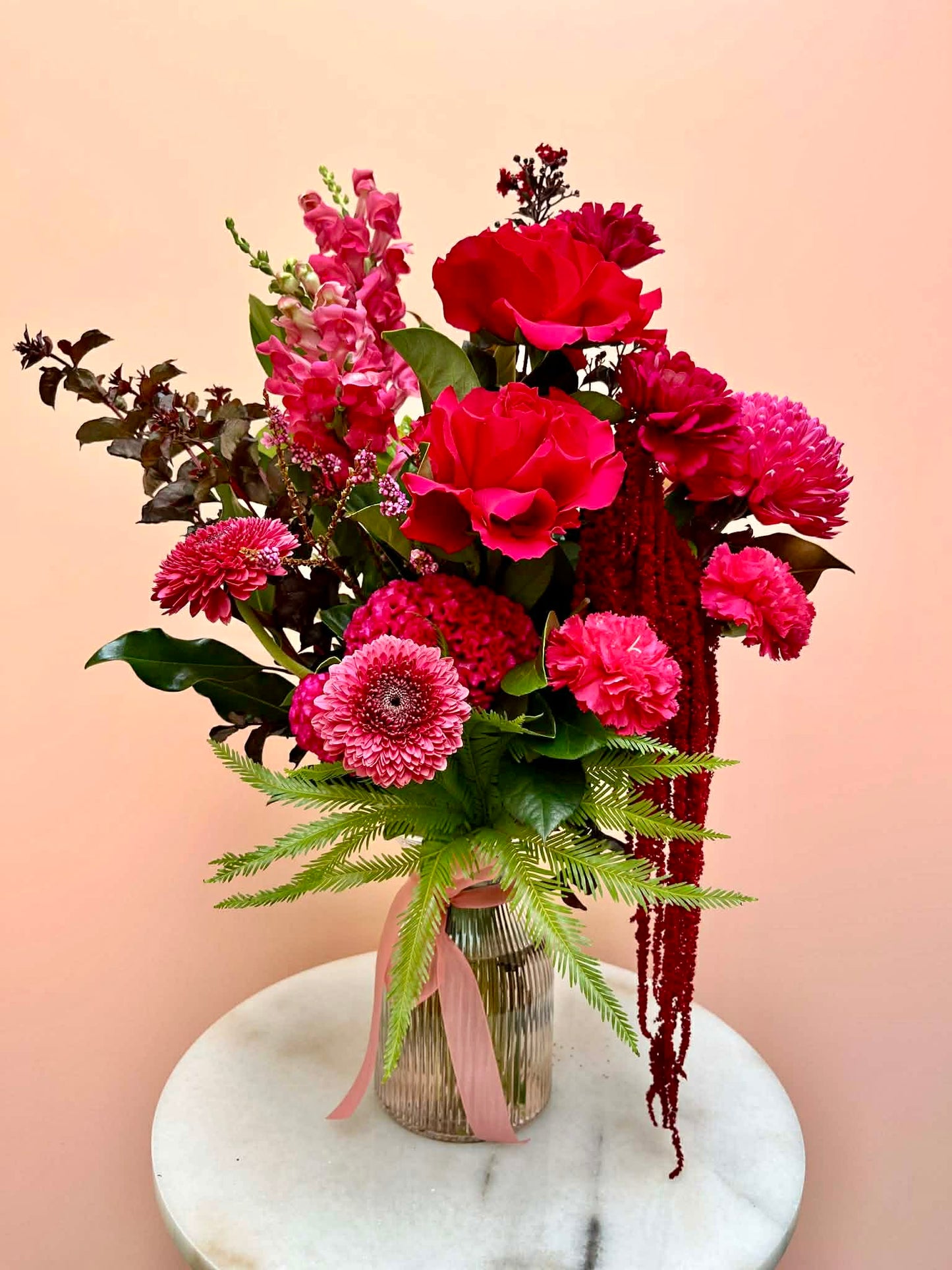 Petite Pink Valentines Vase