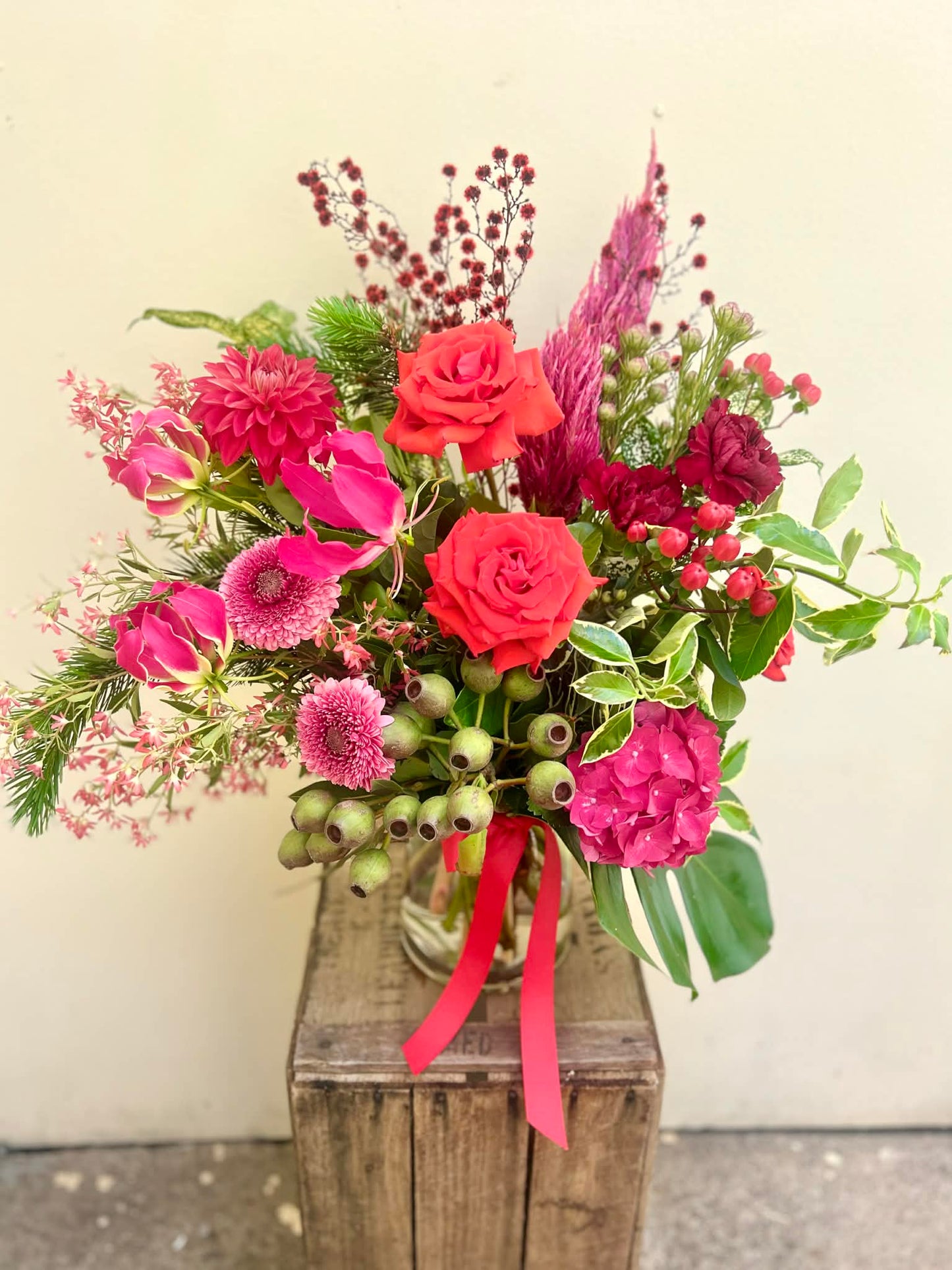 Christmas Candy Vase