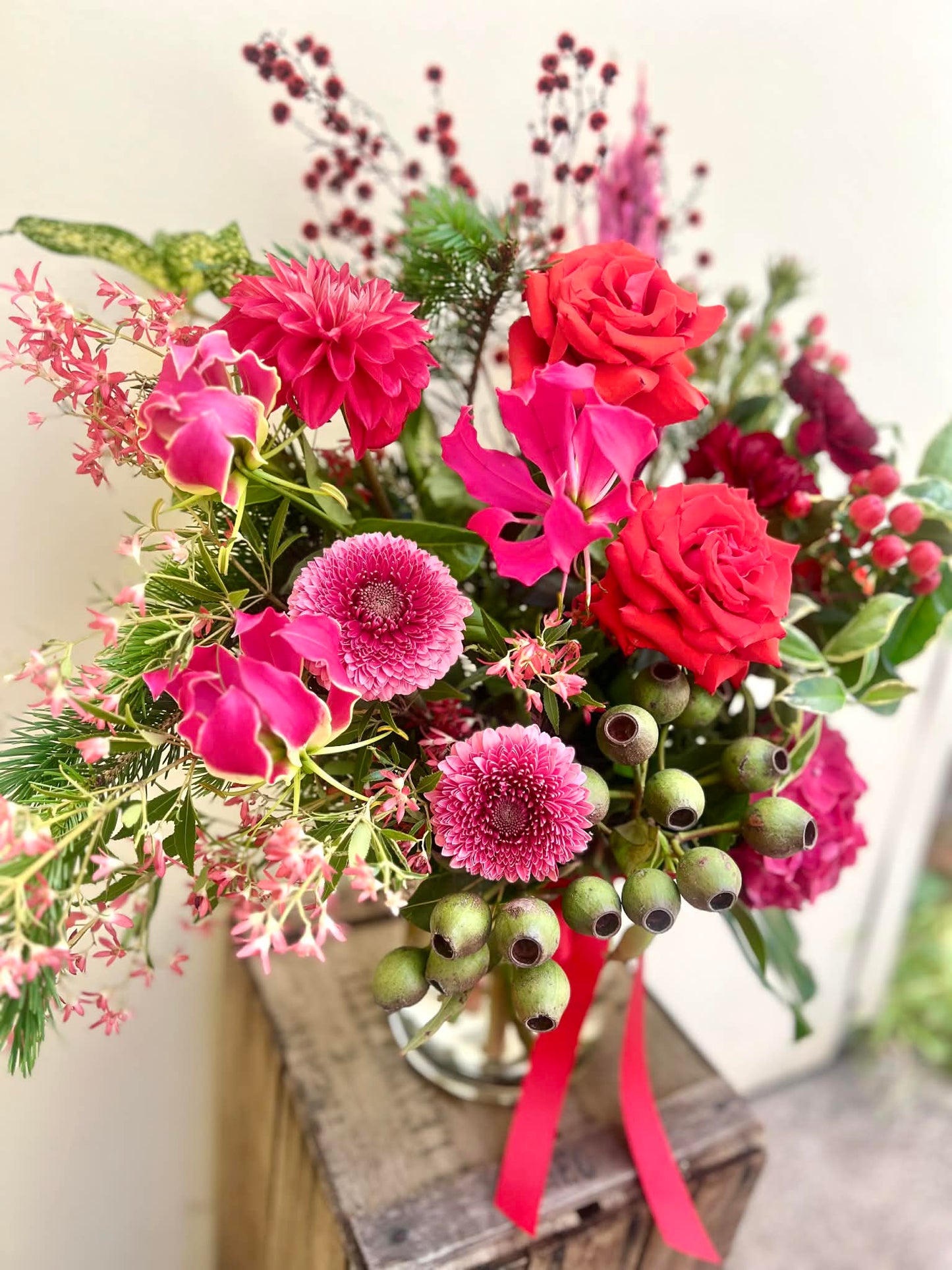 Christmas Candy Vase